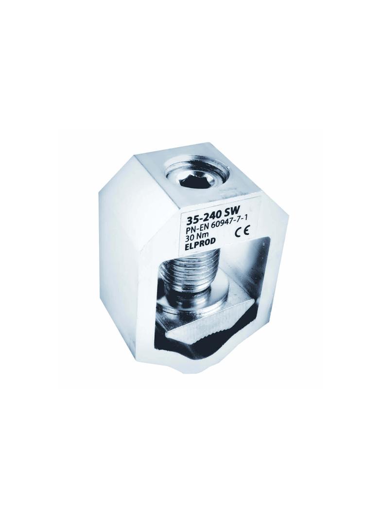 35-240SW ,  Zacisk szynowy typu V, 120 mm2, metal