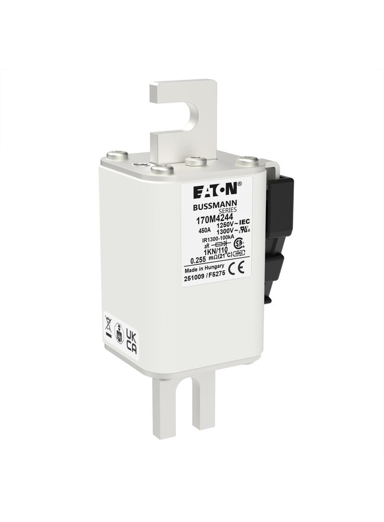 FUSE 450A 1250V 1KN/110 AR CU Wkładka szybka 450A AC 1250V rozmiar 1 53x69x138 mm aR DIN I 170M4244