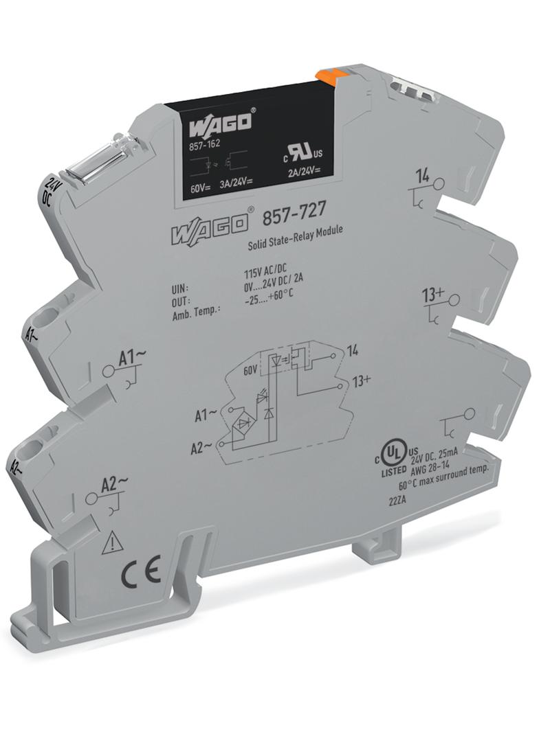 JUMPFLEX podstawka z przekaźnikiem półprzewodnikowym 115VACDC/24VDC/2A WAGO