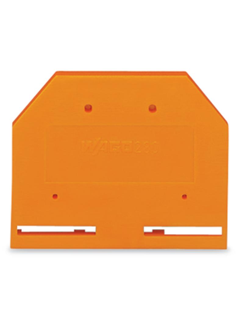 ścianka końcowa pomarańczowa