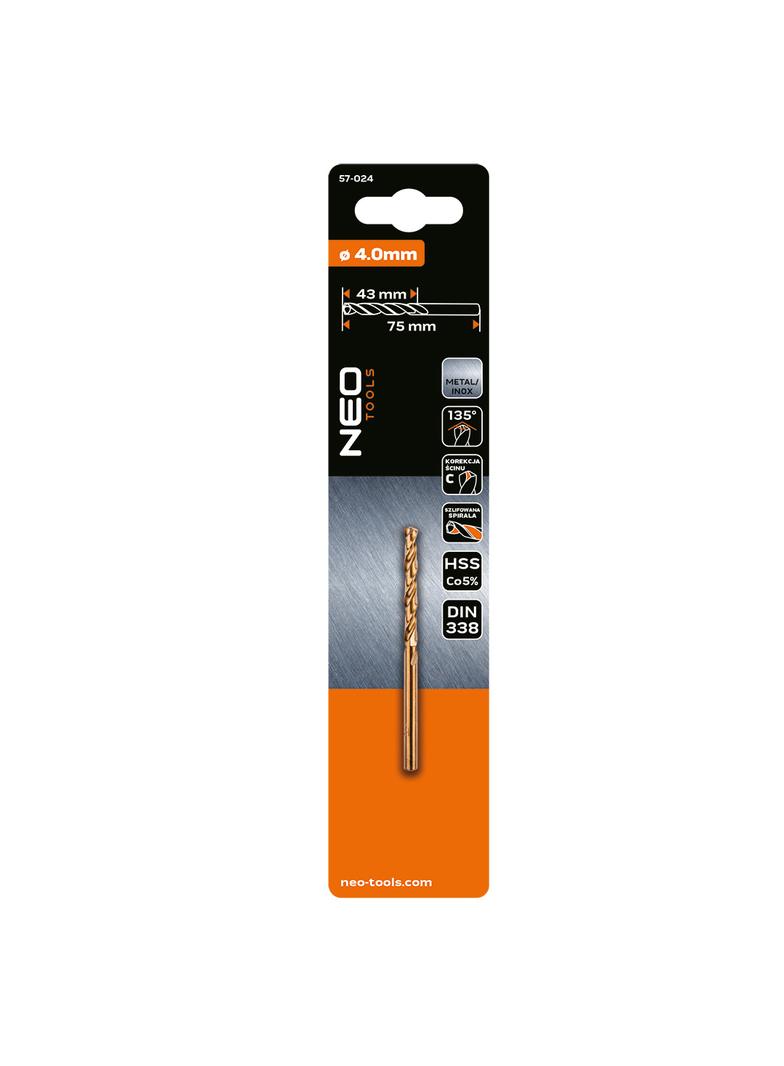 Wiertło do metalu HSS-Co, 4.0 mm