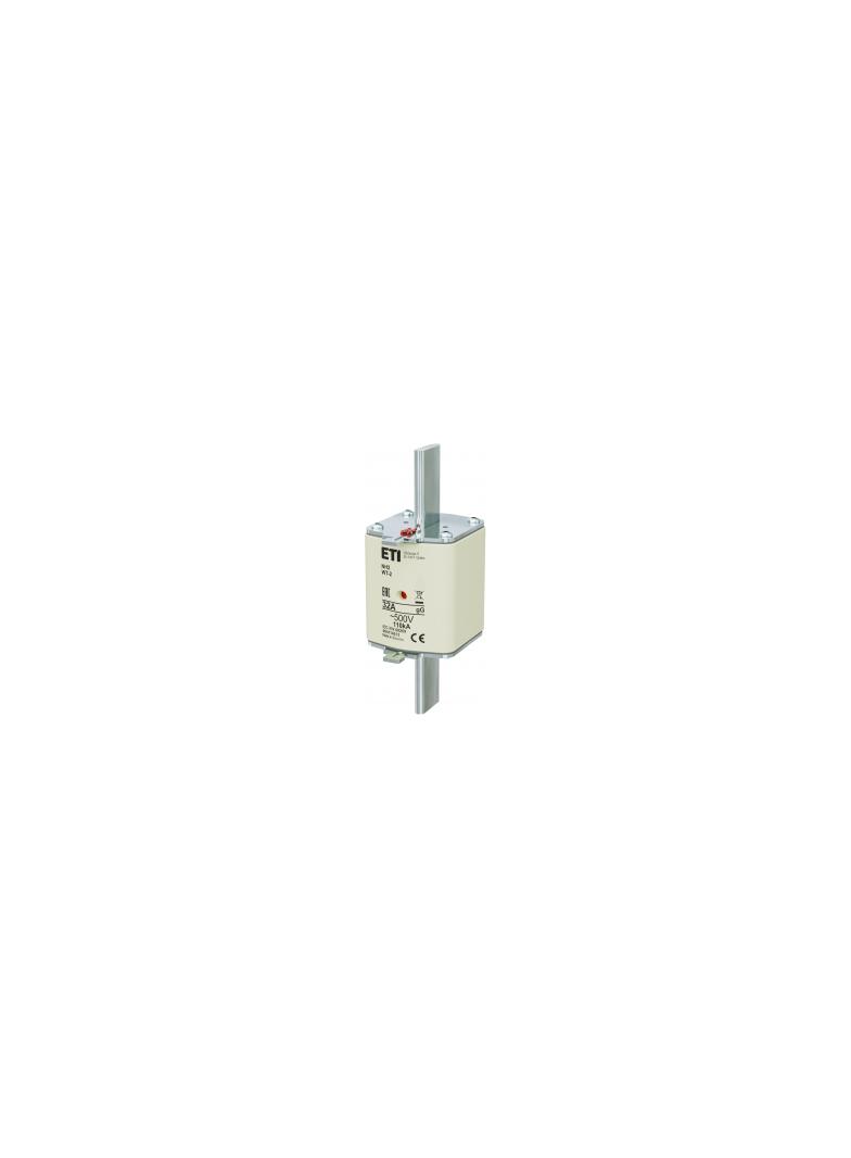 Wkładka topikowa NH zwłoczna KOMBI Pokrywy stalowe NH2 WT-2 gG 32A 500V G 004114513 ETI