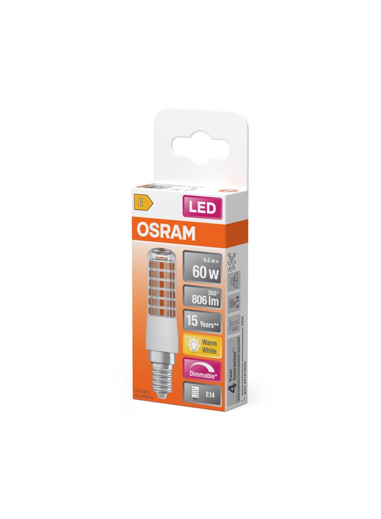 SPECIAL T SLIM CL 60 dim 7W 827 E14 LEDVANCE