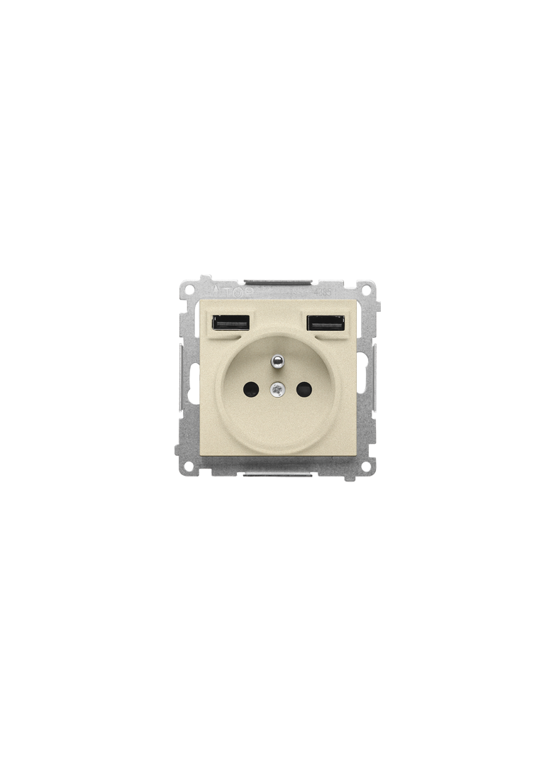 Simon 55 WMDW-001112-144 Gniazdo z zintegrowaną ładowarką 2xUSB A (modu