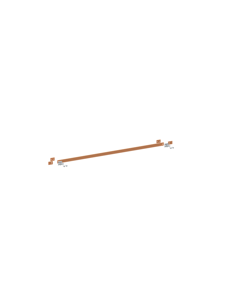 ZX2346 Szyna miedziana 30x5mm szerokość 5PW 1250mm V2, A2 (do samodzielnego montażu)