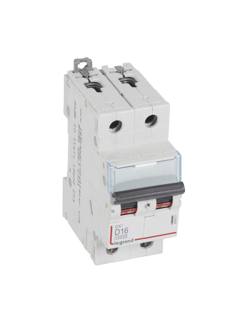 WYŁĄCZNIK NADPRĄDOWY S 312 2P D 16A 10000A SERII DX3, Legrand