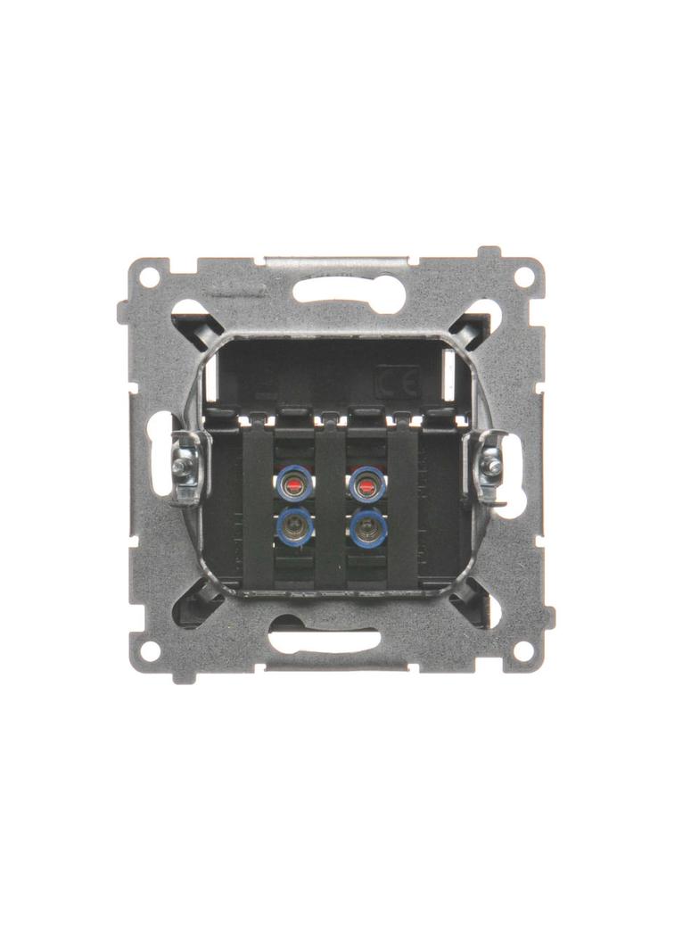 Simon 54 Gniazdo głośnikowe 2-krotne Przekrój przewodów dla wejścia i wyjścia 25 mm2 antracyt