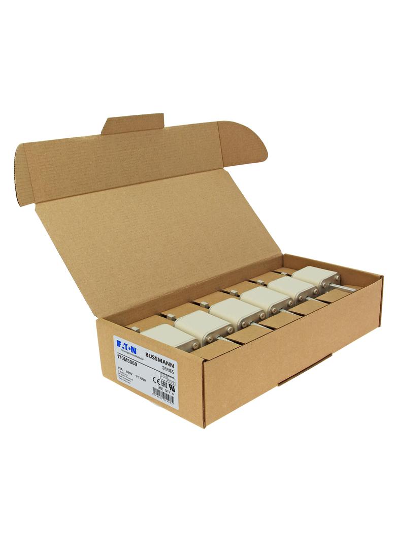 63A 690V 1*TN/80 aR INDICATOR FUSE Wkładka szybka 63A AC 690V compact DIN 1 45x58x104 mm, 170M3060 E