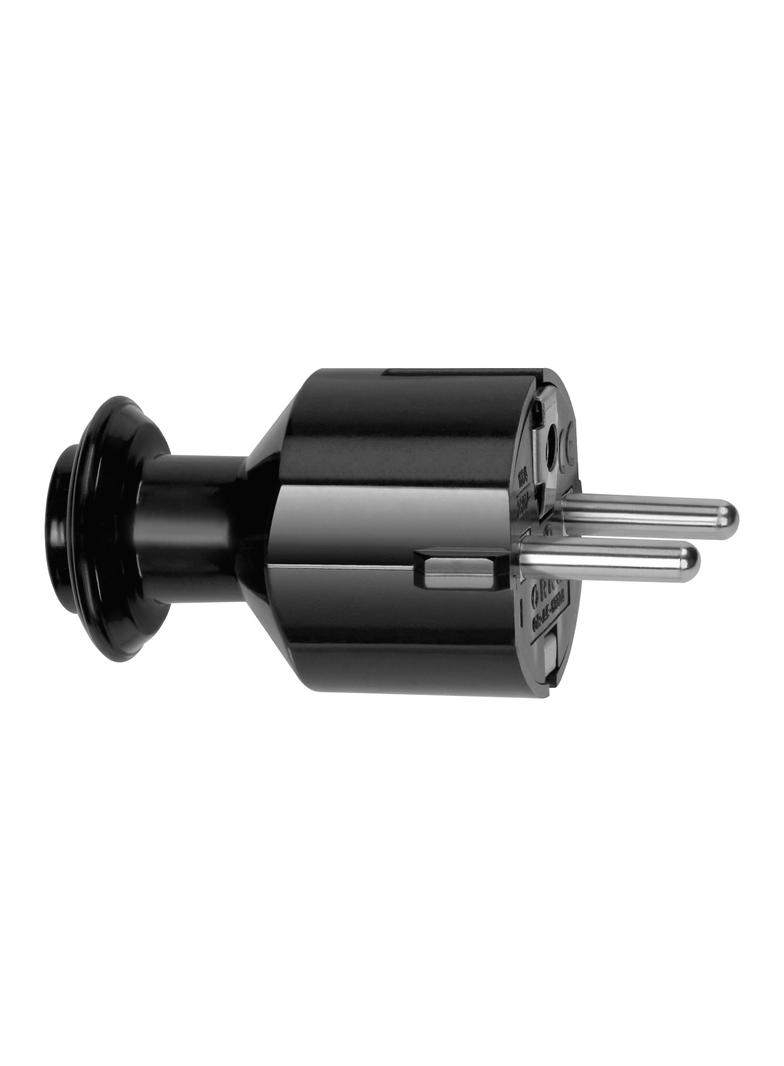 Wtyczka prosta Uni-Schuko 16A, 230V, czarna OR-AE-13304/B ORNO