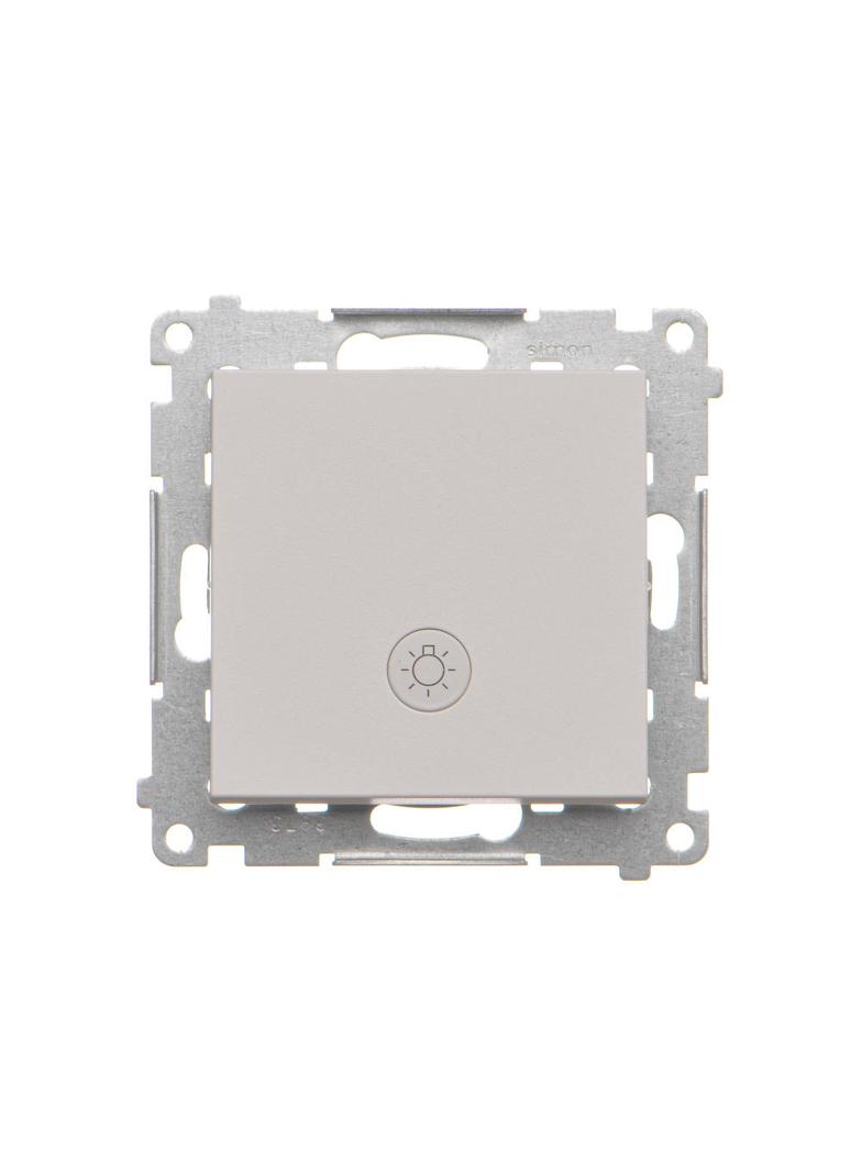 Simon 55 Przycisk zwierny /światło/ z podświetleniem LED szybkozłączka Jasnoszary mat