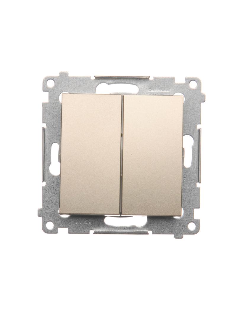 Simon 54 Łącznik świecznikowy do wersji IP44 10A 250V szybkozłączka złoty mat *Posiada wkładkę uszczelniającą pod klawisze DU1W DW5B.01/44 KONTAKT