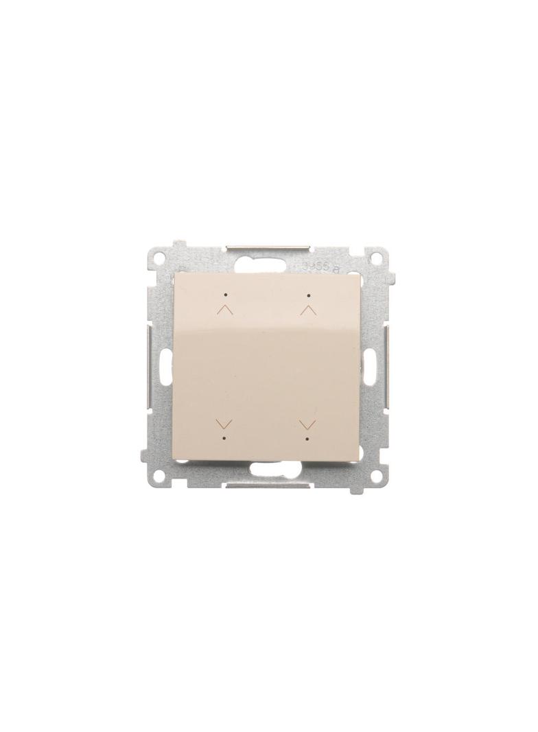 Simon 54 Łącznik/Przycisk roletowy podwójny elektroniczny 230 V złoty mat DEZ2.01/44 KONTAKT