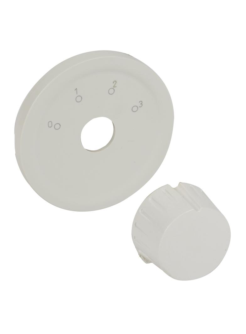 CELIANE - PLAKIETKA STEROWNIKA WENTYLACJI 4-POŁOŻENIOWEGO BIAŁA, Legrand