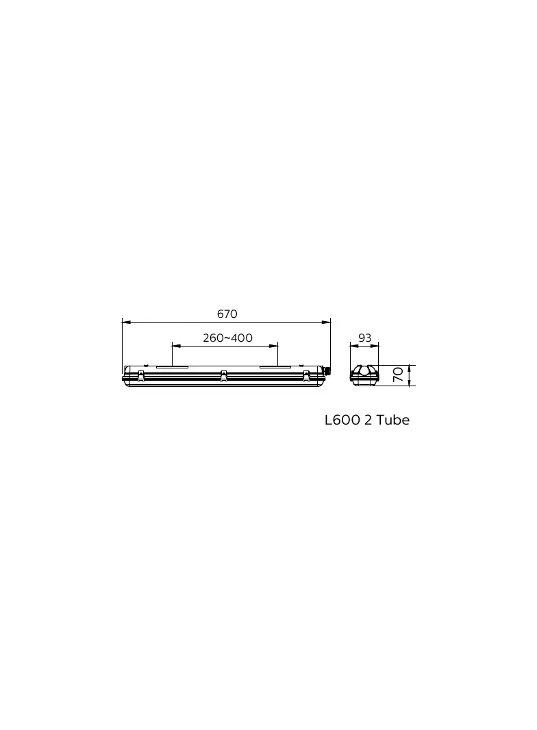 Oprawa hermetyczna Ledinaire WT050C 2 IP65 9,11402E+11 PHILIPS