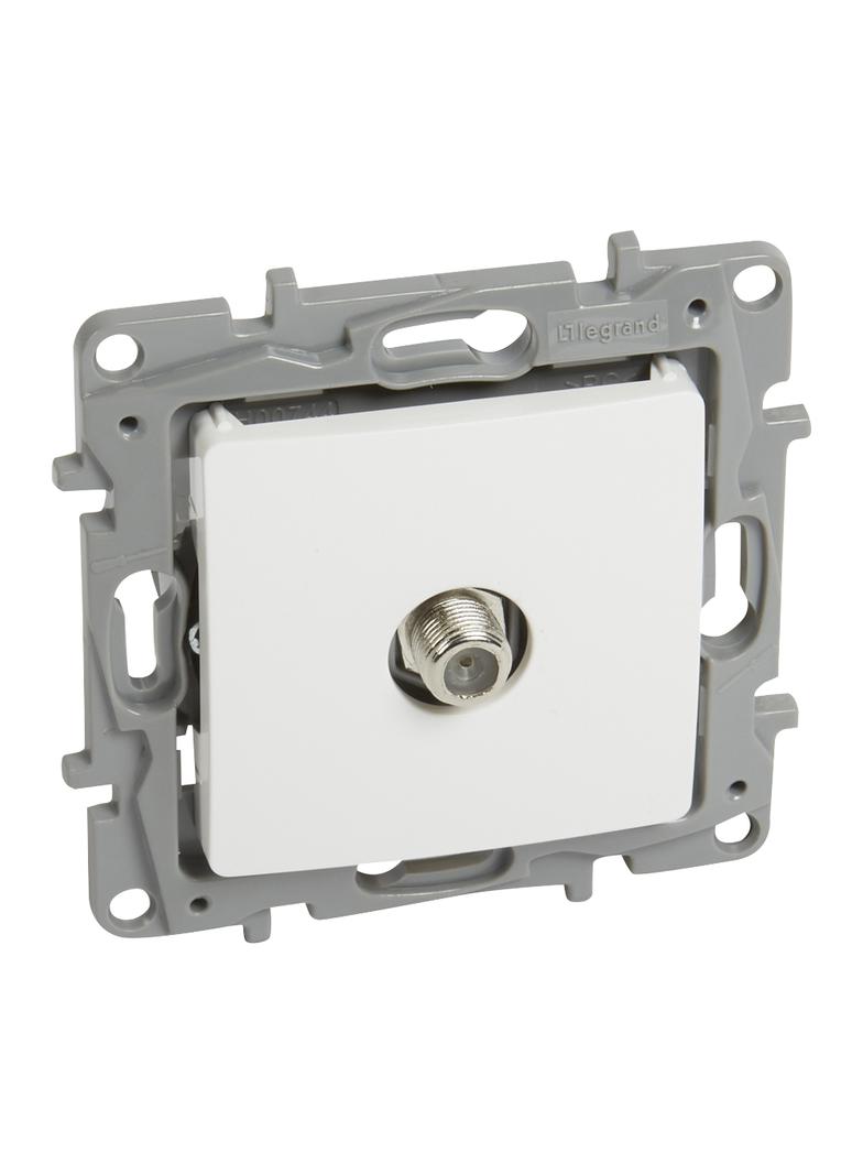 NILOE/NILOE SELECTION - GNIAZDO TV F-F KOŃCOWE TYPU GWIAZDA 1 DB BIAŁE, Legrand