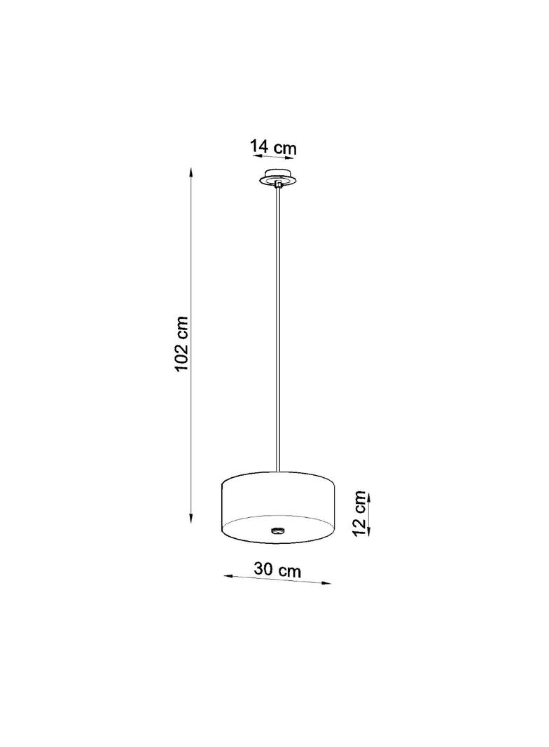 Sollux Żyrandol SKALA 30 biały SL.0755