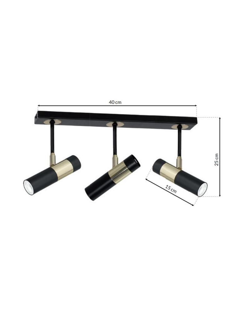 Milagro lampa wisząca Dallas 3xGU10 czarno/złota MLP6547