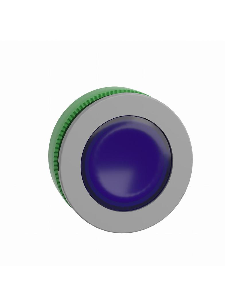 Harmony XB5 Przycisk podświetlany plastik niebieski fi30 LED szary plastik ZB5FW363C0 Schneider
