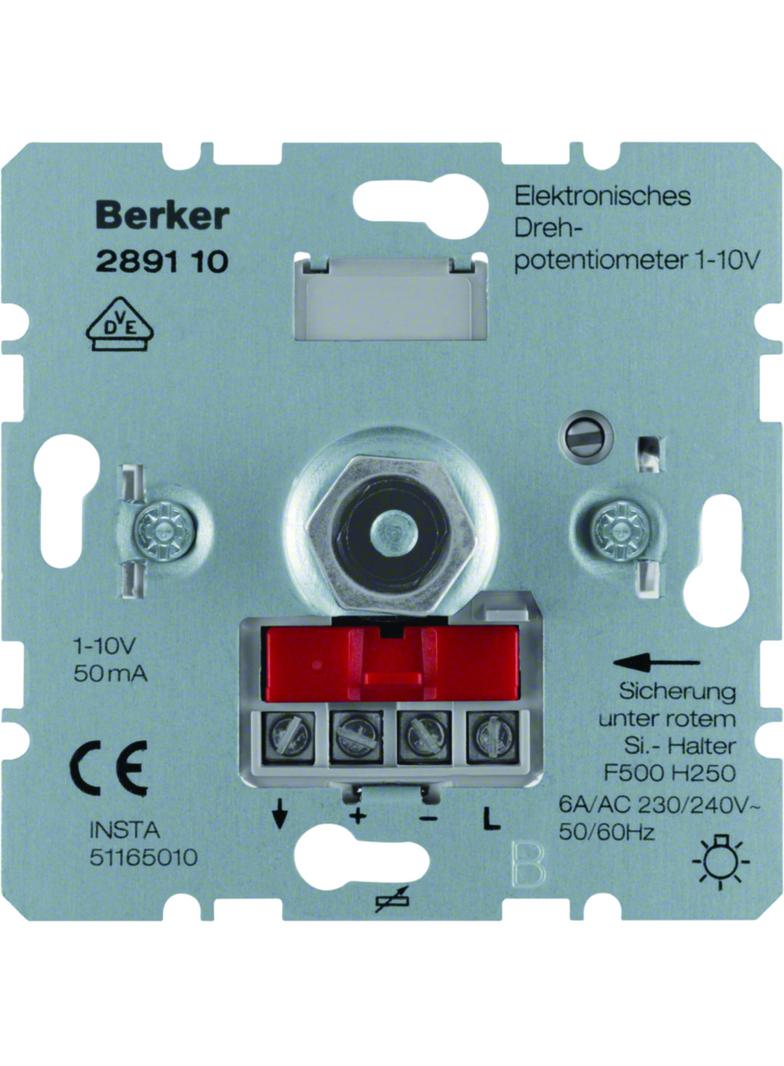 BERKER one.platform Elektroniczny potencjometr obrotowy 1-10V mechanizm 289110 HAGER