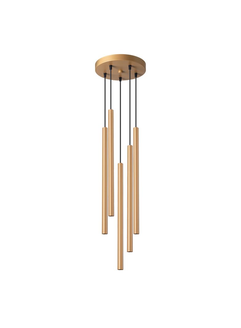 Sollux Lampa wisząca PASTELO 5P złota SL.1174