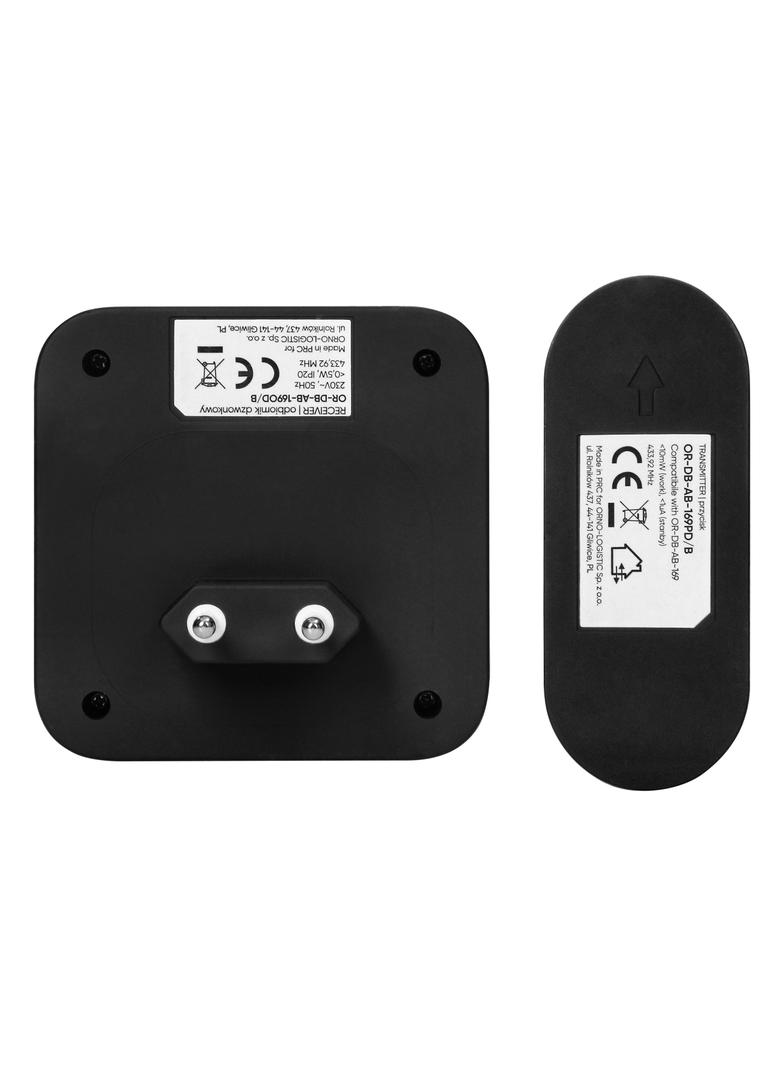 Dzwonek bezprzewodowy SETI AC sieciowy przycisk bezbateryjny learning system 32 dźwięki 150m