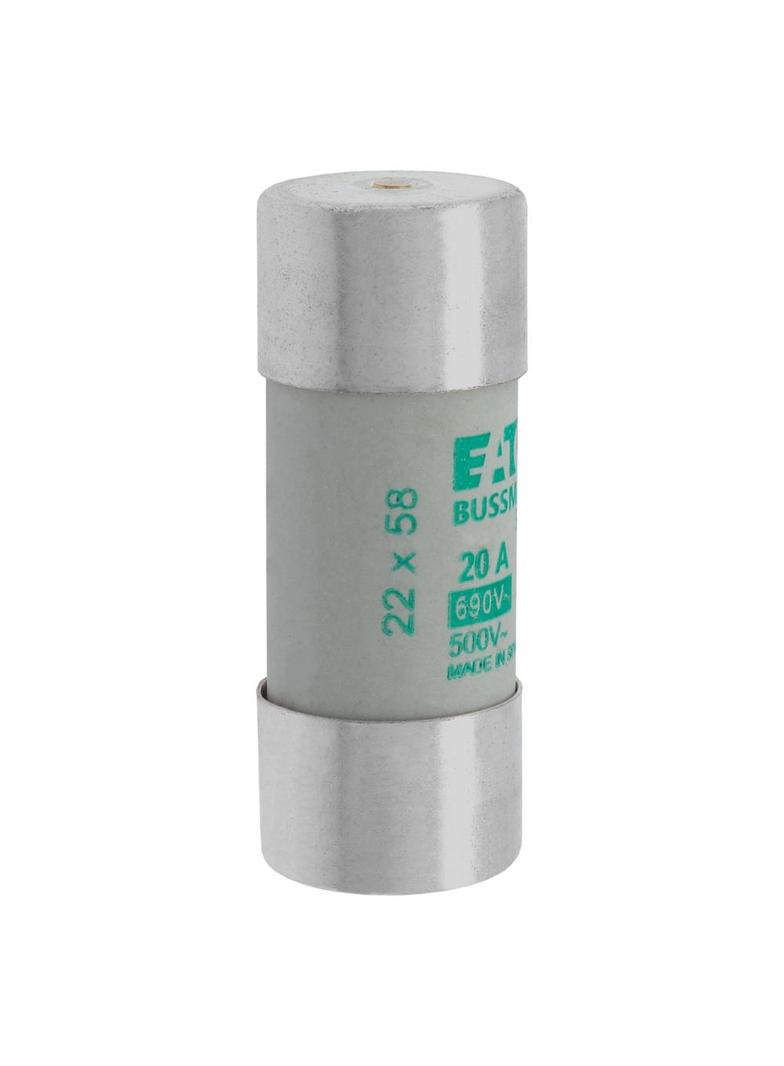 C22M20S Wkładka cylindryczna z wybijakiem 22x58 20A GG 690V AC C22M20S EATON