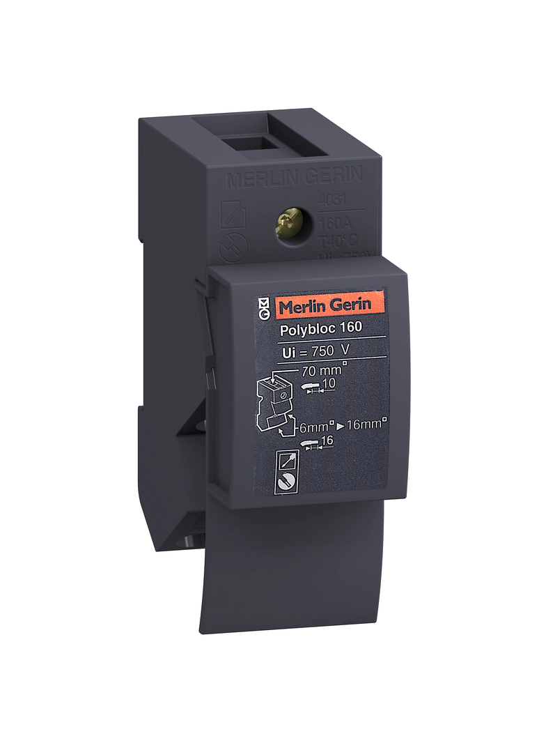 Rozdzielnice PrismaSet, blok rozdzielczy Polybloc 160A 1P