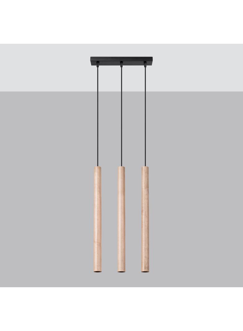 Sollux Lampa wisząca PASTELO 3L drewno SL.1267