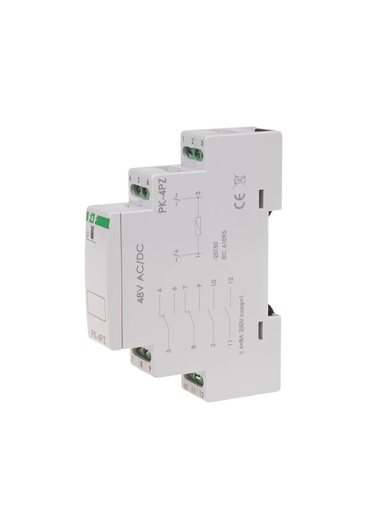 Przekaźnik elektromagnetyczny PK-4PZ 48V PK-4PZ-48V F&F