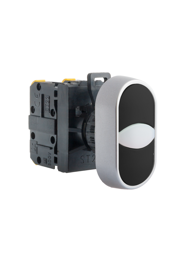 PRZYCISK DWUKLAWISZOWY  2 ZWIERNY CZARNO-CZARNY