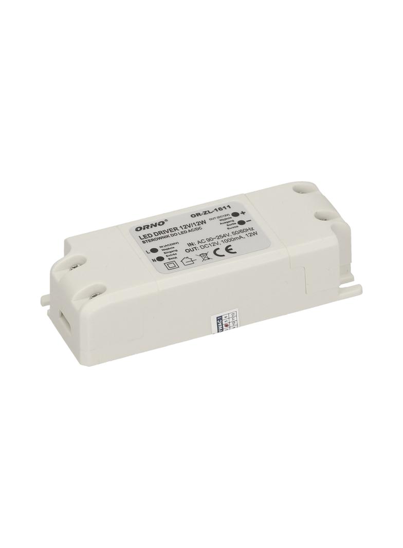 Zasilacz LED 12V DC 12W 1A IP20 OR-ZL-1611 ORNO