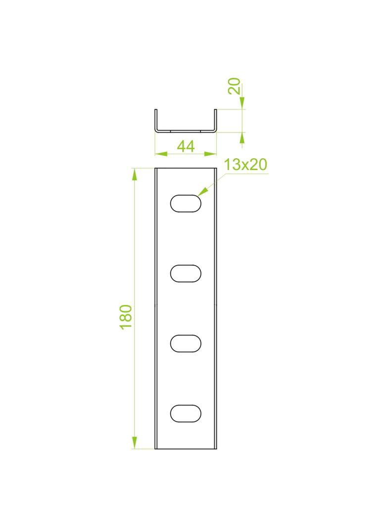 LC40H20 Łącznik ceownika 1,5 mm
