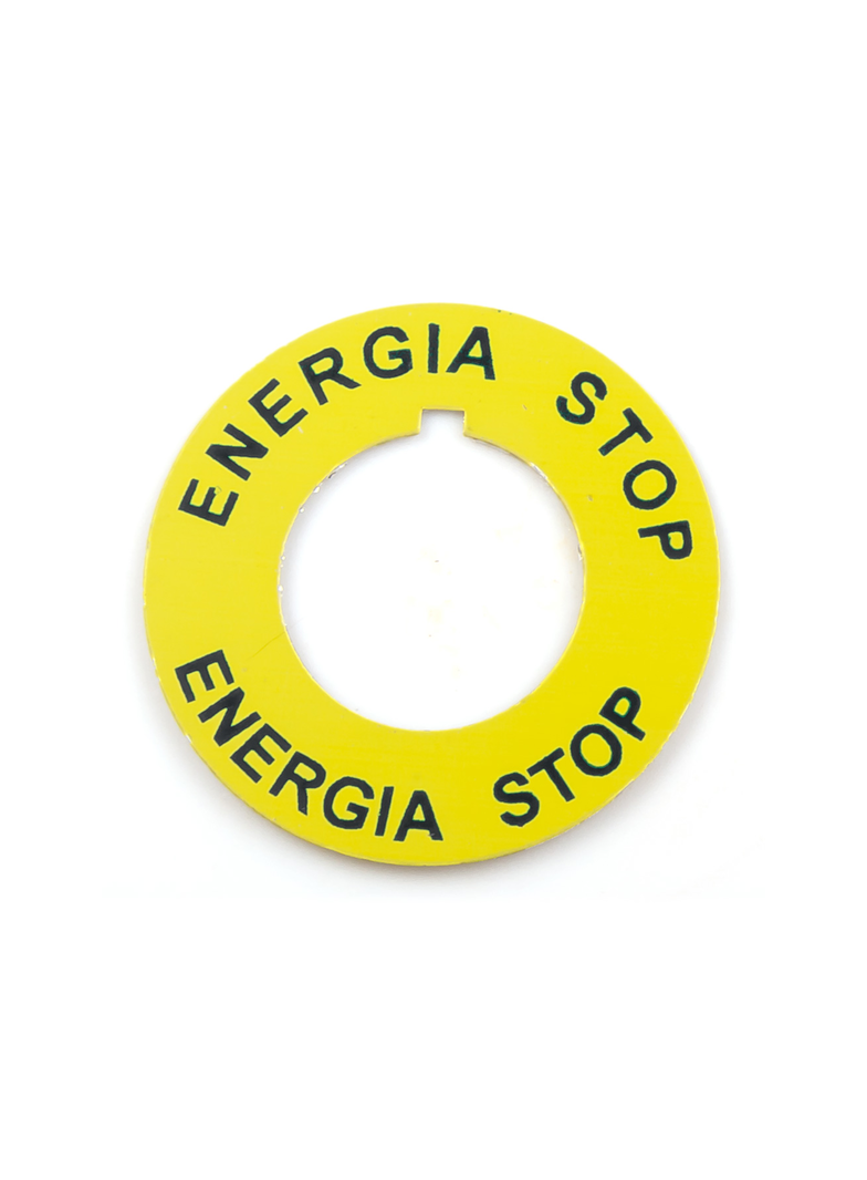 TABLICZKA B Z NAPISEM "ENERGIA STOP"
