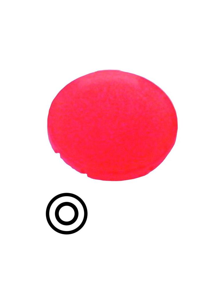 M22-XDL-R-X0 Soczewka przycisku 22mm płaska czerwona z opisem /O/ 218159 EATON