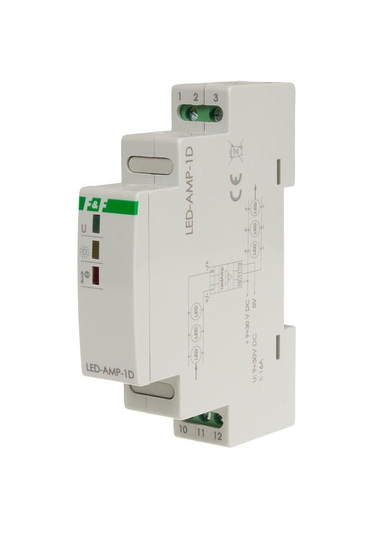 Wzmacniacz sygnału zasilającego do oświetlenia LED na szynę DIN LED-AMP-1D F&F