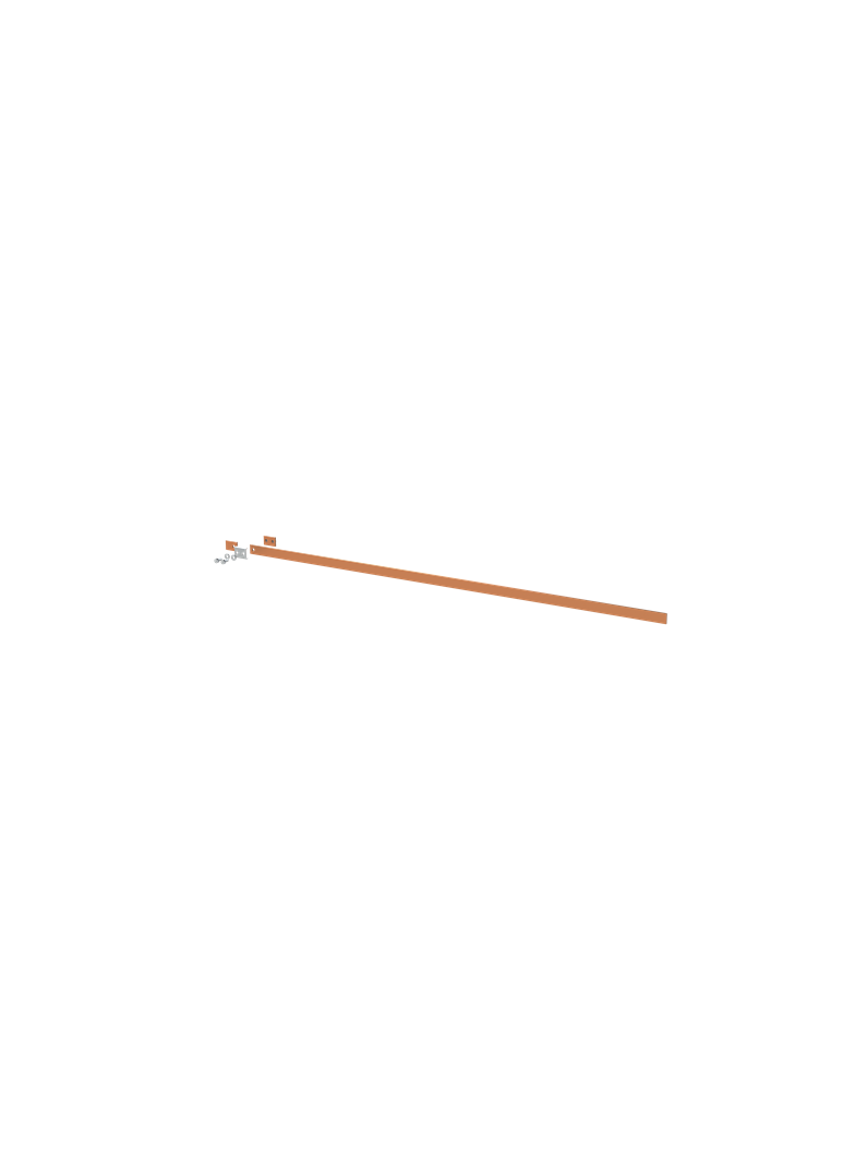 ZX2241 Szyna miedziana 30x5mm szerokość 6PW 1500mm V1, A1 (do samodzielnego montażu)