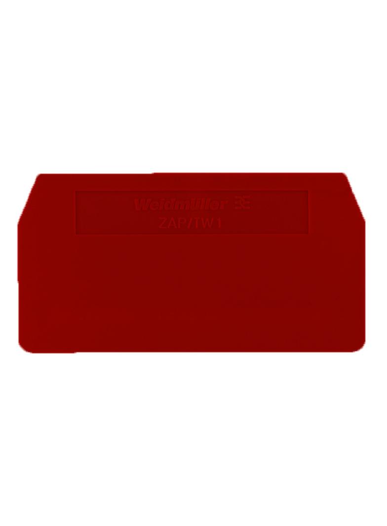 ZAP/TW 1 RT Płyta separacyjna (terminal), Płyta zamykająca i pośrednia, 59.5 mm x 30.5 mm, czerwony /50szt./ 1683660000 WEIDMÜLLER