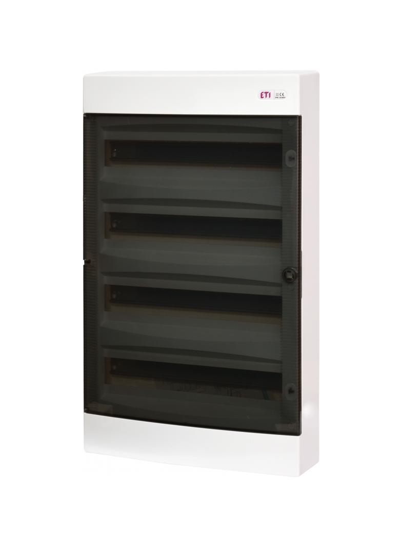 Rozdzielnica natynkowa 4x18 drzwi transparentne ECT 4x18PT-s 001100320 ETI