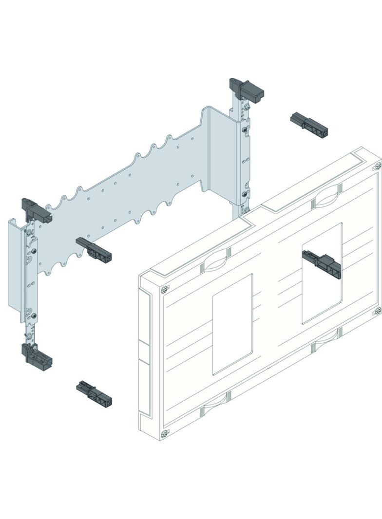 univers N 300x500mm podzespół dla wyłączników mocy H3+ 2xP250 +napęd silnikowy UK22LH1M HAGER