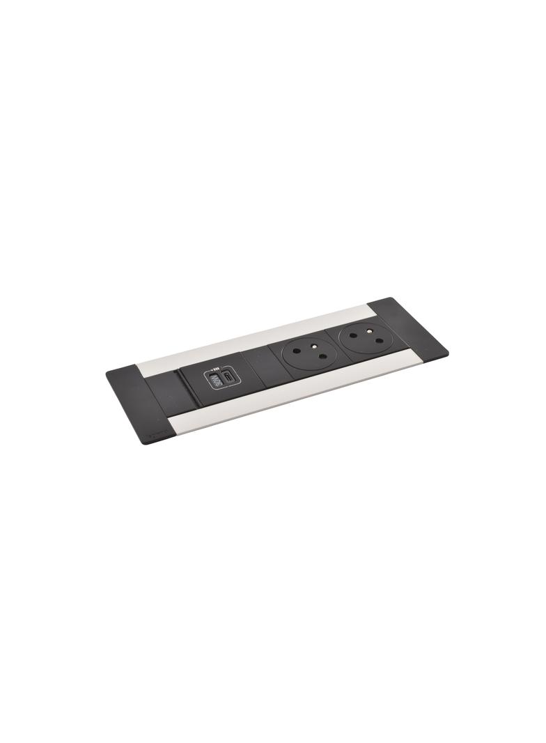 INCARA: MULTILINK - 2X2P+Z / USB A+C - 2,0 M-METAL, Legrand