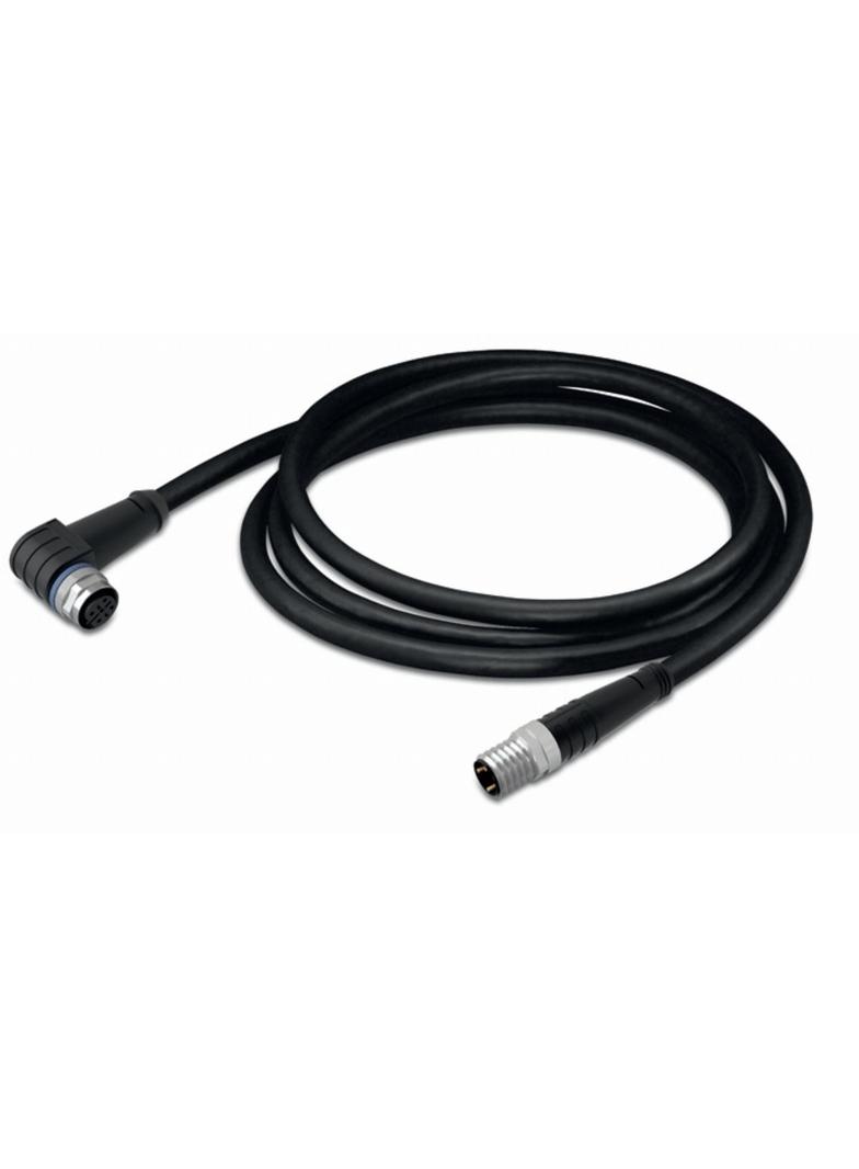 przewód do czujników/el.wykonawczych gniazdo prosteM12/wtyczka kątowaM8 1