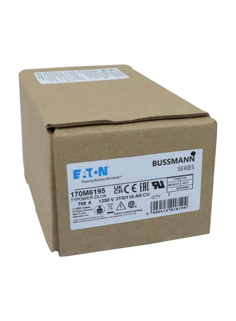 FUSE 700A 1250V 3TN/110 AR CU Wkładka szybka 700A AC 1250V rozmiar 3 76x90x139 mm aR DIN I 170M6195