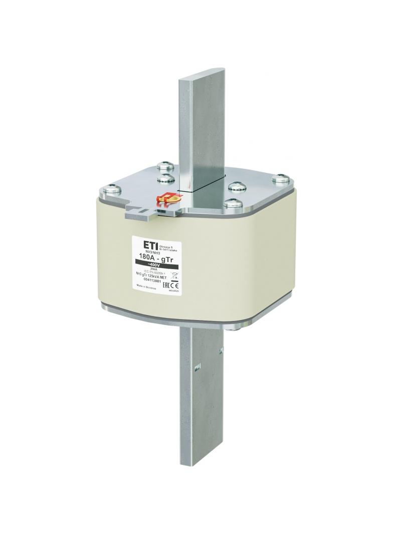 Wkładka topikowa NH pomiarowa gTr NH3 gTr 180A 400V 125kVA MET 004113881 ETI