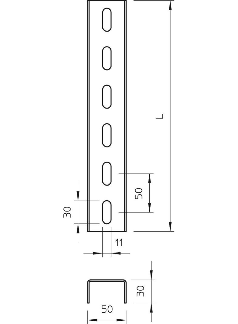 US 3/600, WIESZAK U Z GŁOWICĄ 6000MM