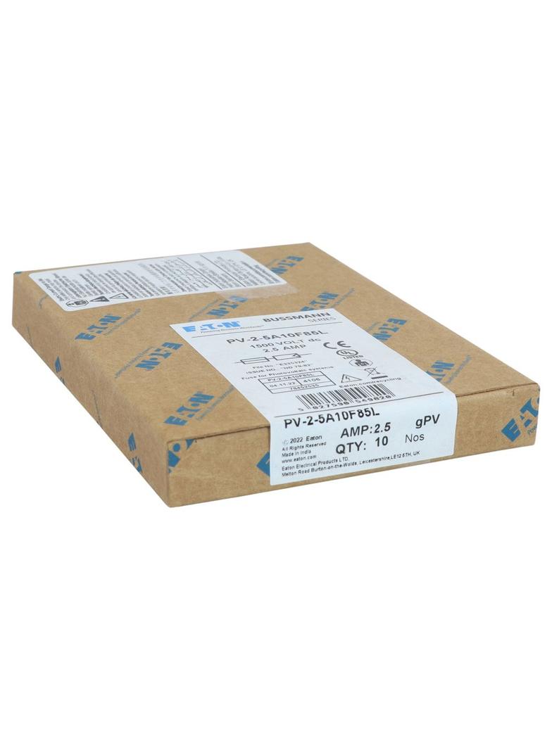 PV-2-5A10F85L Wkładka PV cylindryczna 2.5A 1500V DC 10x85MM PV-2-5A10F85L EATON