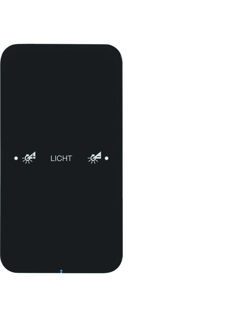 BERKER R.1 Sensor dotykowy pojedynczy konfigurowalny szkło czarny 75141165 HAGER