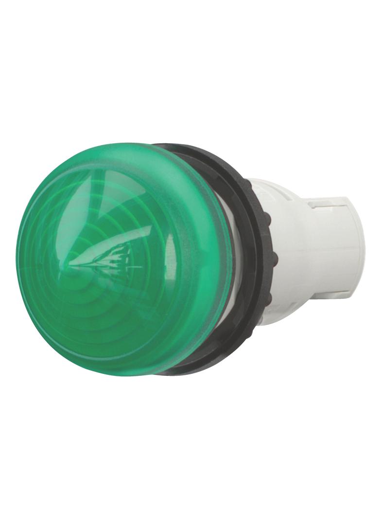 M22-LCH-G Lampka sygnalizacyjna 22mm zielona do żarówek z trzonkiem wystająca 216916 EATON
