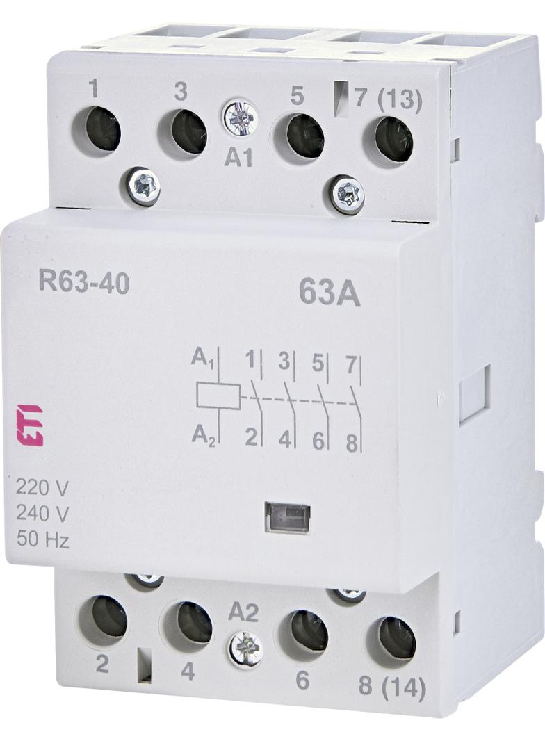 RD 40-31-24V AC/DC Stycznik modułowy 40A 3 styki zwierne i 1 rozwierny (3 mod. 4 bieg.)