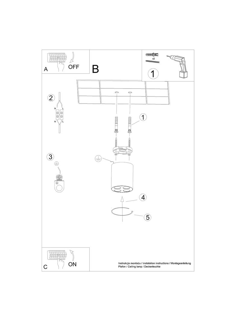 Sollux Plafon ZOE biały LED SL.1209