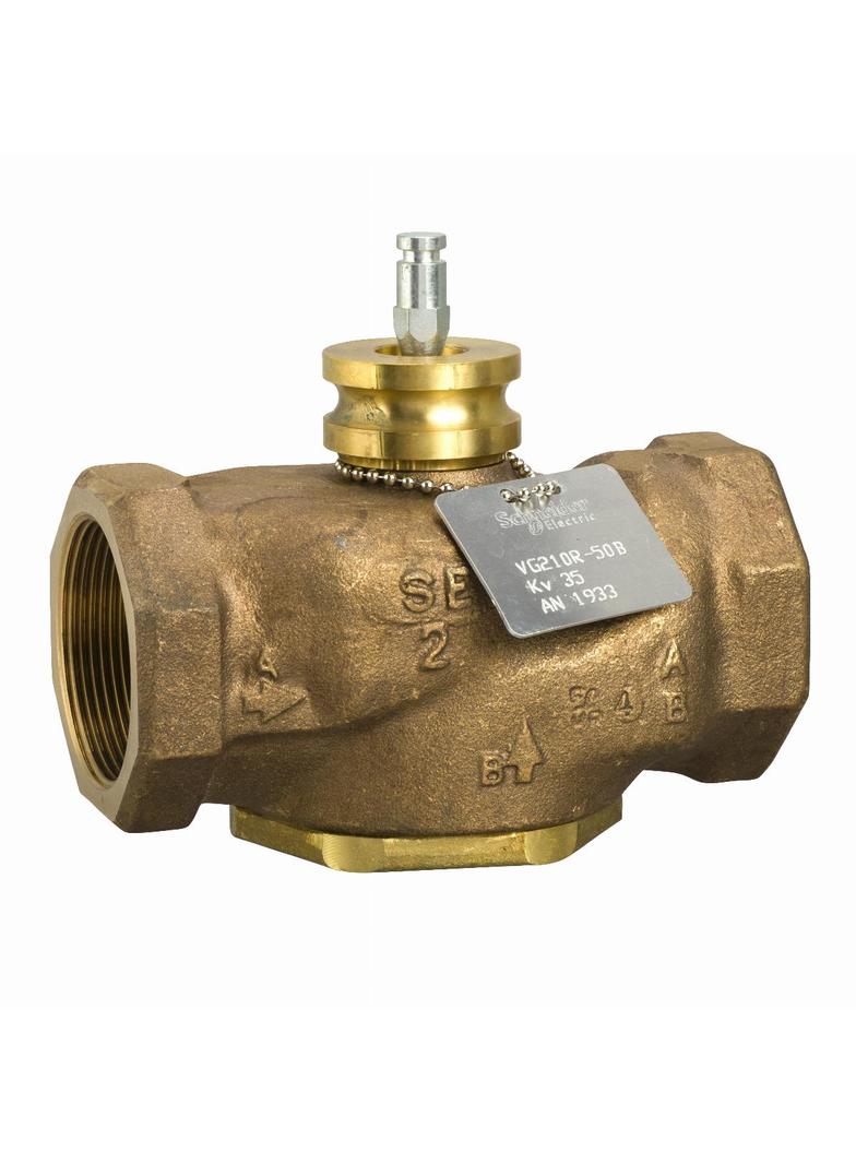 VG210R, zawór regulacyjny, 2-drogowy, DN50, kvs 35, przyłącze 2, gwint wewnętrzny, medium -7…138°C,